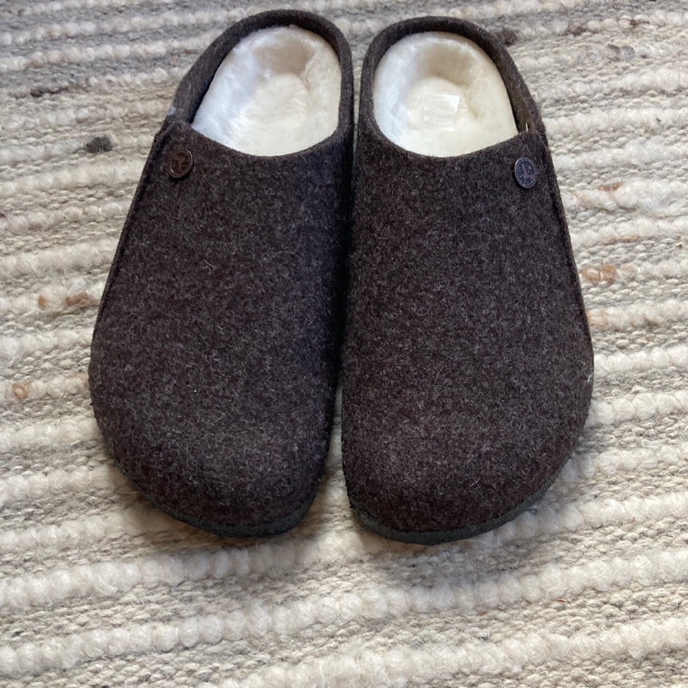 Birkenstock slippers, size 41, color mocha